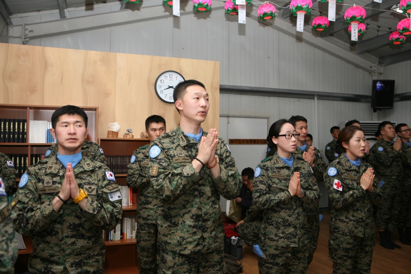 2015.03.01_레바논, 동명부대 방문,세계평화기원법회 동명부대 불자 장병